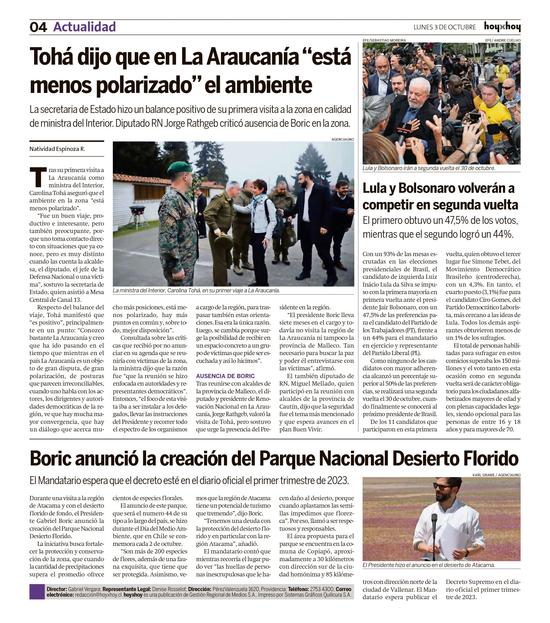 Paginas de un diario; viaje a los Estados