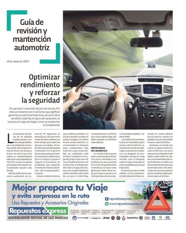 Guía de Revisión y Mantención Automotriz