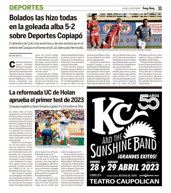 Página 11  - HoyxHoy, el diario que no tiene precio - Santiago,  Chile 