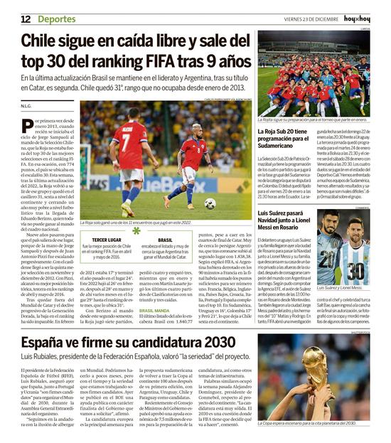 Página 12  - HoyxHoy, el diario que no tiene precio - Santiago,  Chile 