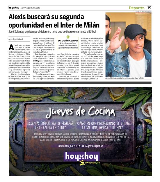 Página 19  - HoyxHoy, el diario que no tiene precio - Santiago,  Chile 